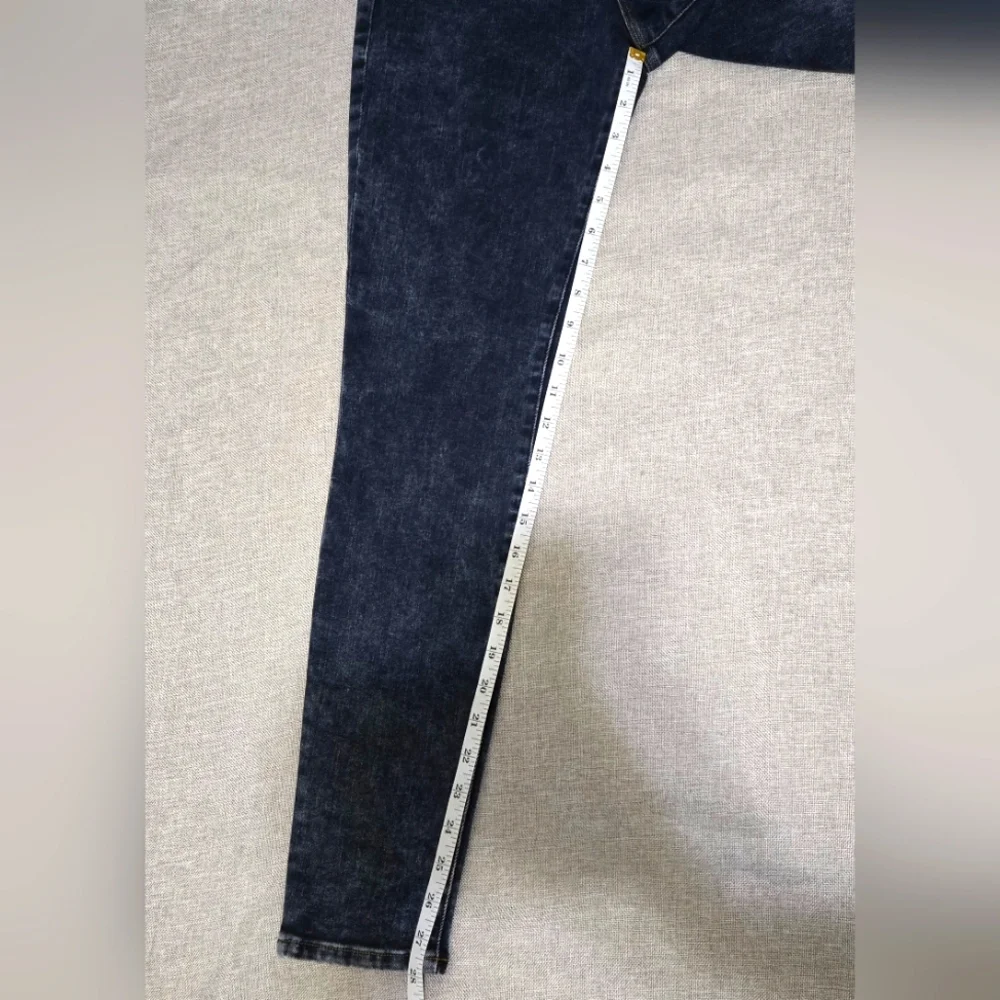 FRAME Le High Skinny Dark Blue Acid Wash Denim Jeans Size 29